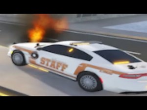 Setting Staff cars on fire in Liberty County RP