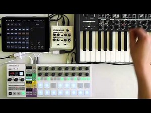Arturia Beatstep Pro & Elastic Drums & Minibrute & Meeblip Anode session