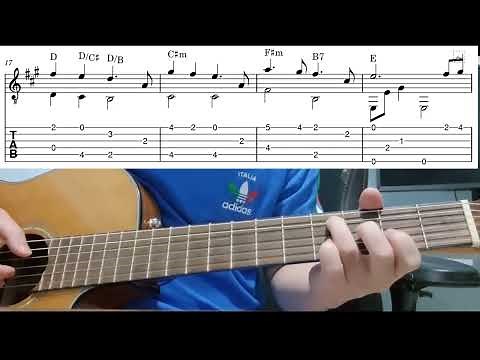 I See The Light (Tangled) - Easy Fingerstyle Guitar Playthrough Tutorial Lesson With Tabs