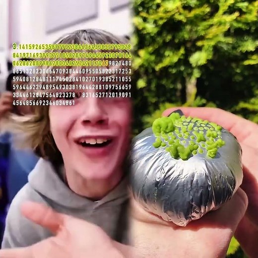 She say 300 digits of pi from memory!