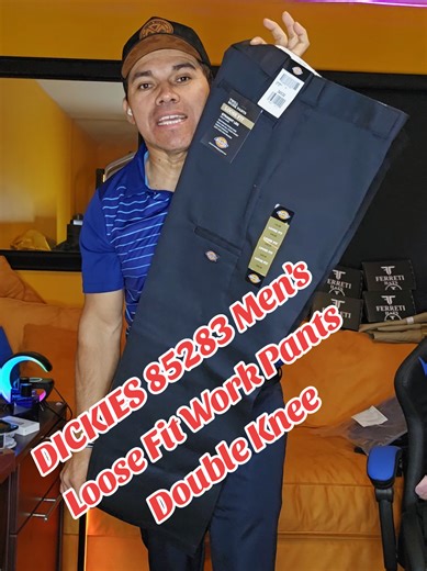 DICKIES 85283 Men's Loose Fit Work Pants DICKIES Twill Double Knee Work Uniform Casual Casual Twill Comfort Pants (30 to 42) #dickies #menwear #fashion #pantalones #workpants