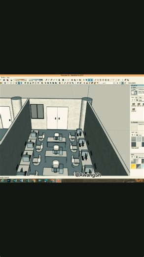 from 2D floor plan into 3D design 🇧🇳 Pusat Pembangunan Belia AutoCad Classroom Floor Plan..#brunei #fyp #sketchup #3d #pusatpembangunanbelia