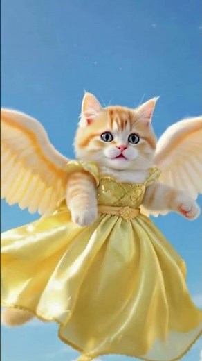 Unbelievable! Cat Flying in the Sky 😹✈️ | Viral Short