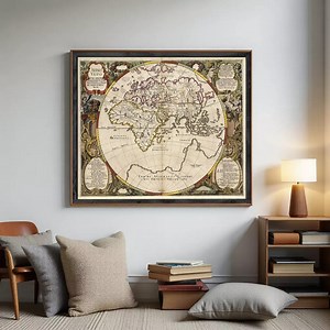 Antique Old World Map Antique 1652 | Vintage World Map - Etsy Canada