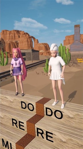 DANCE STAIRS RACE TOURNAMENT MIRA AND RUMI #3d #3danimation #kpopdemonhunters #roblox #huntrix #race