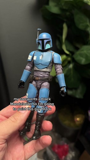 Custom Black Series Mandalorian Action Figure Painting Process