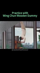 Practice with WingChun Wooden Dummy #jackiechan #kungfu #kungfupada #jackie #chan #fan#fans #fyp #fypシ#respect #jeki #jekichan #video #javoh1rshox #jackiechanmovie #jackiechan❤️❤️❤️ #filmclip #stunts #jackiechanofficial