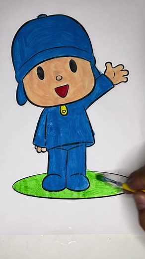 Pocoyo: Desenho Animado para Colorir com Pintura