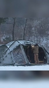 1M views · 9.1K reactions | Camping in a Blizzard, Catch a Dinosaur Tent Flying in a Snowstorm!! Part 2 #bushcraft #build #camp #camping #survival #shelter #wildlife #outdoors #outdoor #viral #fyp #foryou | Caught on Camera | Facebook