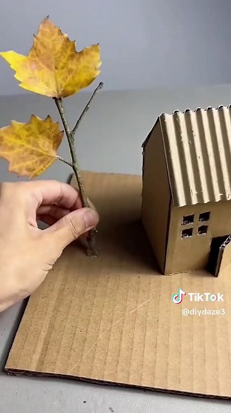 Step-by-Step Guide to Cardboard Autumn House Craft