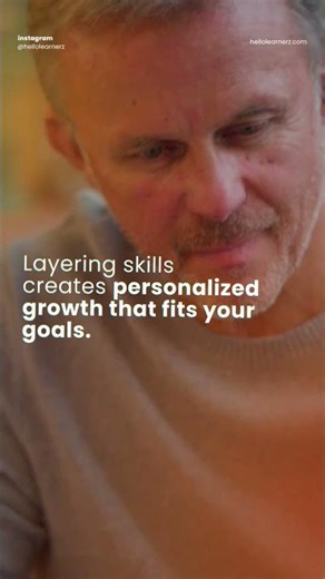 Skill stacking means building your abilities step by step🧩