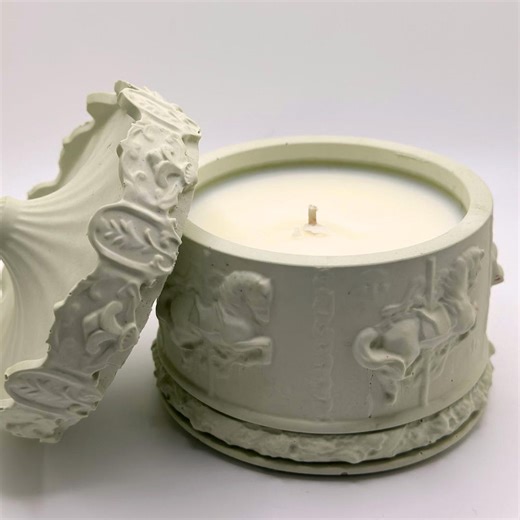 Scented Soy Candle | Handmade Music Box Jar, 10oz - Etsy