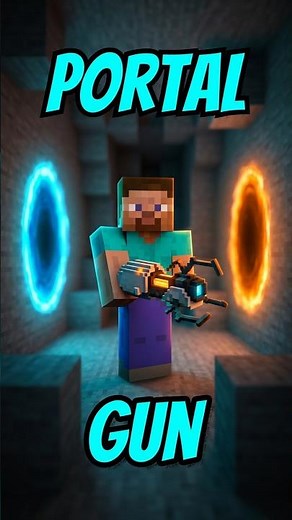 Vanilla Minecraft Portal Gun! #minecraft #portal #commandblock #tutorial