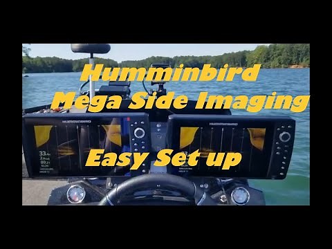 Humminbird Mega Side Imaging EASY SET UP! Identifying fish & structure.