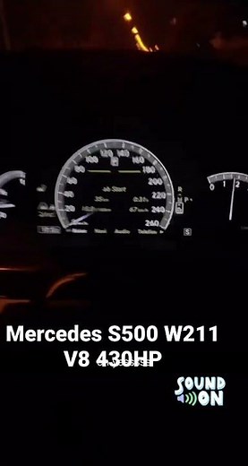 Mercedes Benz S500 W221 0-100 Acceleration | V8 430HP 2011