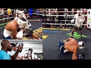 Gervonta Davis KNOCKDOWN a Welterweight Who tried to BULLY Tank in Sparring in Floyd Mayweather Gym
