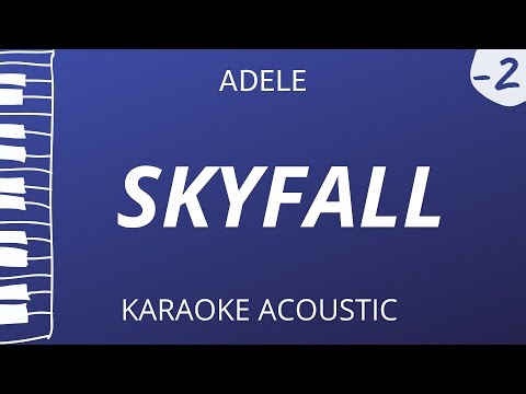 Skyfall - Adele (Karaoke Acoustic Piano) Lower Key