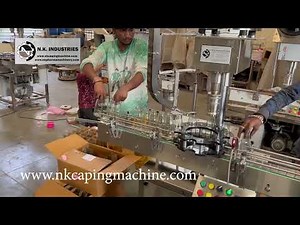 High-Precision Automatic Single Head Lug Capping Machine for Glass Bottles | N.K. Industries