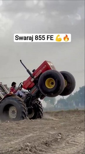 Swaraj 855 FE Tractor Stunt | Power, Performance & Thrill Unleashed in Real Field Action #ytshorts