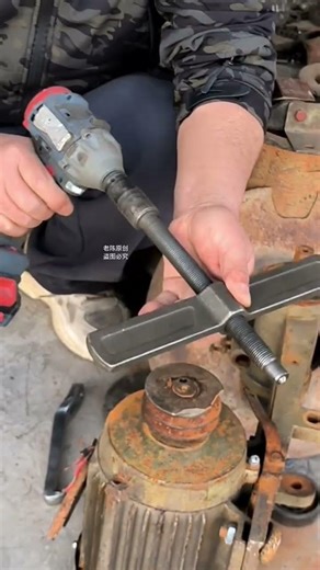 two-jaw puller tool to remove press-fit components like bearings, gears, or pulleys from a shaft