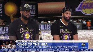 112K views · 1.3K reactions | The Los Angeles Lakers celebrated their defeat of the Miami Heat in Game 6 of the Finals, which were held in a bubble in Orlando, Florida, this year to prevent the spread of COVID-19. https://gma.abc/30XizLr | Good Morning America | Facebook