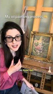 Step by step process of my oil painting inspired by Alice’s Adventures in Wonderland #paintingtips
