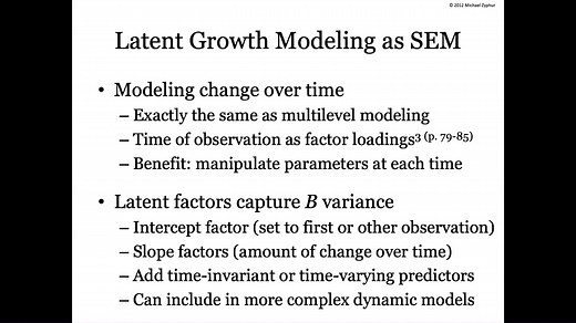 Mplus Workshop (Day 5 of 5 days)- 潜在生长模型（Latent Growth Model）