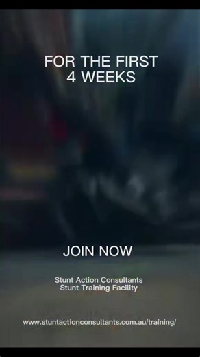 Welcome to 2026 at Stunt Action Consultants Stunt Training Facility. Are you interested in joining the Stunt Industry? Is this something you have been thinking about? As a special introductory offer, we are offering any new students who want to join or even those whom are unsure if this is right for them, the first 4 weeks for only $40 a class yes you herd it right , only $40 a class. Come down have some fun see what you think, no lock in contracts. So take advantage of this great offer and Join