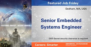 #FeaturedJobFriday | As a Senior Embedded Systems Engineer, working with custom Hardware built in-house, for our Cyber group, you’ll be a member of a cross functional team responsible for developing mission critical NSA-certified Cybersecurity devices in a rapidly growing product line. You’ll be working at the cutting edge of Cybersecurity and high-speed data. Read the full job description and apply here: https://gdms.news/49oY5Mi | General Dynamics Mission Systems