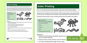 KS2 Amazing Aztec Art & Design Activity