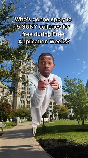 State University of New York on Instagram: "Last week of Free Application Weeks is here! Apply now using your Common App or suny.edu/applysuny 5 FREE applications until November 3rd. #suny #colleapps #freeapplication #explorepage✨ #viral #applynow #colleapplications #free"
