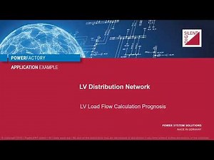 PowerFactory – LV Distribution Network – LV Load Flow Calculation Prognosis