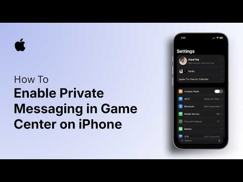 How to Enable Private Messaging in Game Center on iPhone