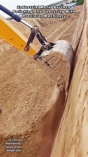 Masterful Excavator Operation For Precision Trenching And Slope Grading