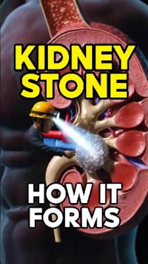 How Kidney Stones Form and Pass Out of the Body | Kidney Stone Explained #shorts #health