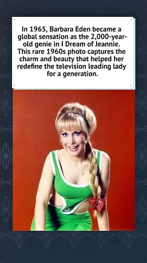 Barbara Eden: The 1960s Dream Girl ✨🧞‍♀️