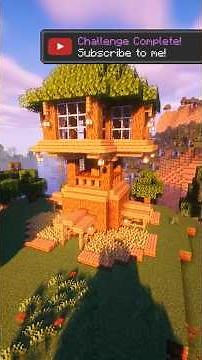Minecraft Best Big Tree House Tutorial 🏠 #minecraft #minecraftbuilding