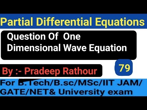 Question Of Wave Equation In Partial Differential Equations || Partial Differential Equations