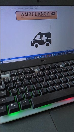 Ambulance 🚑 Logo | In Ms Word | DSH. #shortcutkeys #usa .