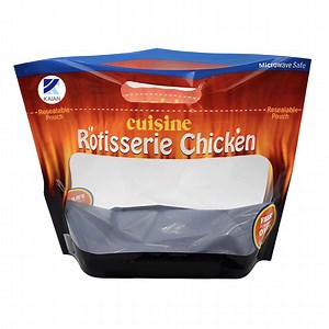 [Hot Item] Microwavable Plastic Whole Roast Hot Chicken Packaging Zipper Pouch Resealable Fast Food Bags