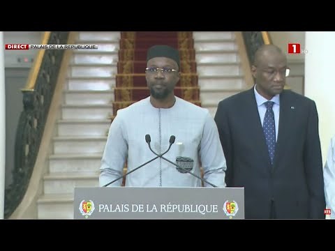 Speech by Prime Minister Ousmane Sonko following his appointment by Professor Bassirou Diomaye Faye
