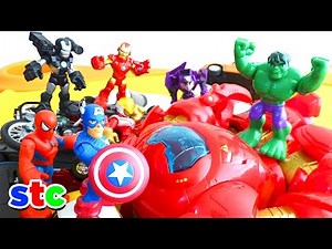 Hulk vs Hulkbuster Mega Batalla de Superheroes Playskool Heroes Super Hero Adventures