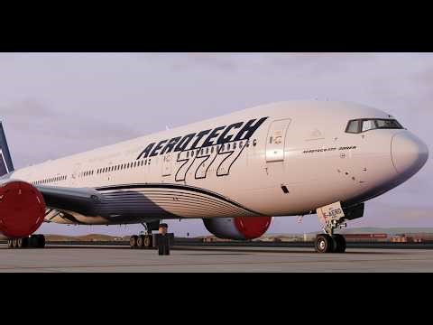 ROBLOX: Aerotech B777-300ER TAKEOFF&SMOOTH LANDING TEST