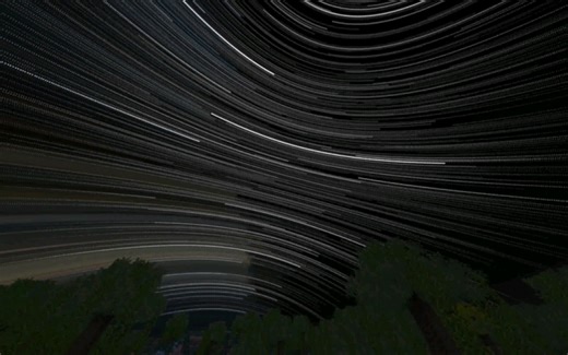 在我的世界里面看真实星轨～附真实星空Mod下载链接