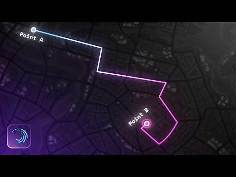 Make Clean Map Animation in Alight Motion