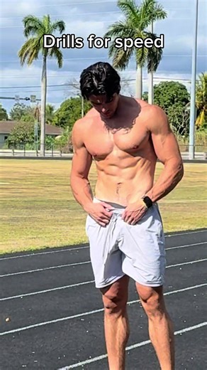 Drills for speed to use before your sprint workouts. Remember sprinting is the real stimulus for speed not drills. Drills just allow us to warm up and practice movement patterns at lower velocities. #fyp #shorts #fitness #speed #