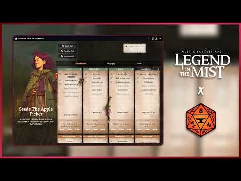 Legend in the Mist Foundry VTT | Official System Walkthrough