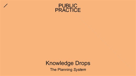Knowledge Drop 1: The Planning System