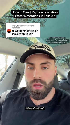 Replying to @Rick Greenough Water Retention On Tesa?!? I go deeper on this inside the classroom. Checkout my homepage for more content and information! #health #pep #medicine #medicine #research