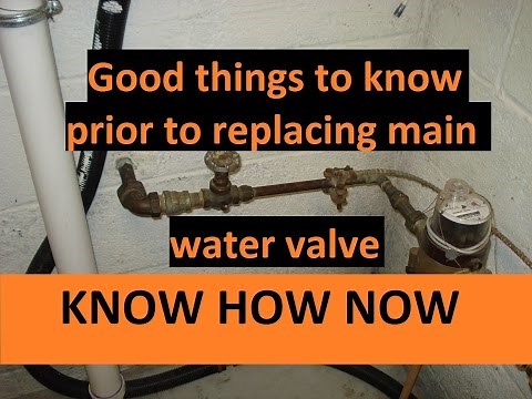 Water Main Shut Off Valve Prep to Replace